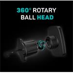 Connect IT InCarz 6Strong360 Pro, magnetický držiak do mriežky auta, čierny