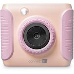 Connect IT Instaprint, detský instantný fotoaparát, ružový
