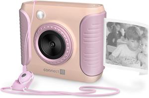 Connect IT Instaprint, detský instantný fotoaparát, ružový