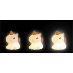 Connect IT Jednorožec, detské nočné svetlo, biele