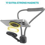 Connect IT MagSafe POV magnetický držiak na telefón, sivý