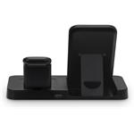 Connect IT MultiCharge 3v1 bezdrôtová Qi nabíjačka pre Samsung, čierna