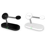 Connect IT MultiCharge 5 v 1 MagSafe, bezdrôtová nabíjačka, biela