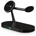 Connect IT MultiCharge 5 v 1 MagSafe, bezdrôtová nabíjačka, čierna