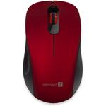 Connect IT Mute, bezdrôtová optická tichá myš, USB, červená