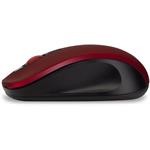 Connect IT Mute, bezdrôtová optická tichá myš, USB, červená