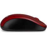 Connect IT Mute, bezdrôtová optická tichá myš, USB, červená