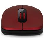 Connect IT Mute, bezdrôtová optická tichá myš, USB, červená