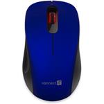 Connect IT Mute, bezdrôtová optická tichá myš, USB, modrá