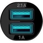 Connect IT - Nabíjačka do auta s 2x USB, čierna