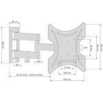 Connect IT nástenný držiak na obrazovky 13-37", čierny