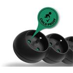 Connect IT predlžovací kábel 230 V, 6 zásuviek, 3 m, bez vypínača, čierny