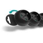 Connect IT predlžovací kábel 230 V, 6 zásuviek, 3 m, bez vypínača, čierny