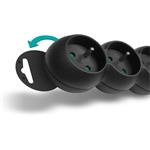 Connect IT predlžovací kábel, 230 V, 6 zásuviek, 5 m, bez vypínača, čierny