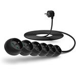 Connect IT predlžovací kábel, 230 V, 6 zásuviek, 5 m, bez vypínača, čierny