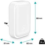 Connect IT Sparkle 1, nočné svetlo s touch tlačidlom, biele