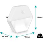 Connect IT Sparkle 2 Sensor, nočné svetlo, biele