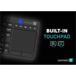 Connect IT Touch bezdrôtová klávesnica + touch pad, čierna
