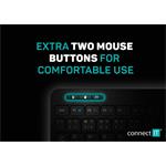 Connect IT Touch bezdrôtová klávesnica + touch pad, čierna