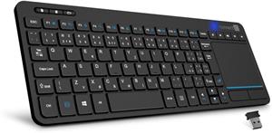 Connect IT Touch bezdrôtová klávesnica + touch pad, čierna