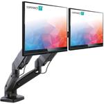 Connect IT TWINARM PREMIUM, držiak na 2 monitory, 13" - 27", čierny