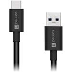 Connect IT, USB-C / USB 3.0, M/M, 2m, čierny