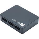 Connect IT USB hub 3.0, 4 porty (CI-170)