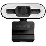 Connect IT WebYouSee Pro, webkamera s rozlíšením Full HD, čierna
