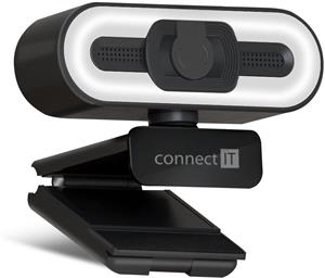 Connect IT WebYouSee Pro, webkamera s rozlíšením Full HD, čierna