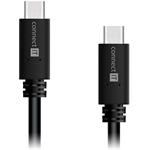 Connect IT - Wirez USB-C na USB-C, čierny