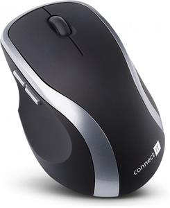 Connect IT WM2200, bezdrôtová laserová myš, čierno-strieborná (CI-261)