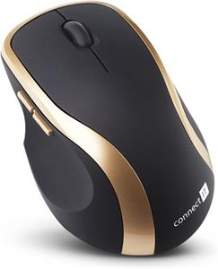 Connect IT WM2200, bezdrôtová laserová myš, zlatá (CI-260)