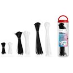 Connect IT ZipTie sťahovacie pásky na káble, 600ks, čierne/biele