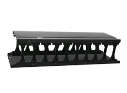 Conteg 19 vyvazovací panel,1U, jednostranný, černý , 19 vyvazovací panel High Density,1U, h.112mm, jednostranný, černý