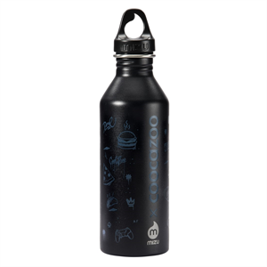 Coocazoo fľaša na nápoj, 0,75 l, čierno/modrá