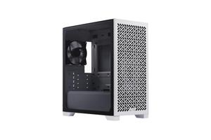 Cooler Master case Elite 302 White Lite, Průhledná bočnice, mATX, 1x 120mm Fan, bílá