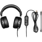 Cooler Master CH331, USB herné slúchadlá s mikrofónom, 7.1 Surround Sound, čierne