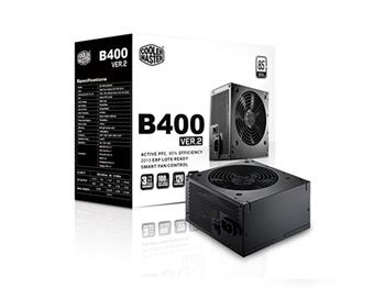 Cooler Master zdroj 400W, eff. 85% 80Plus B400 ver.2, Active PFC, 120mm větrák
