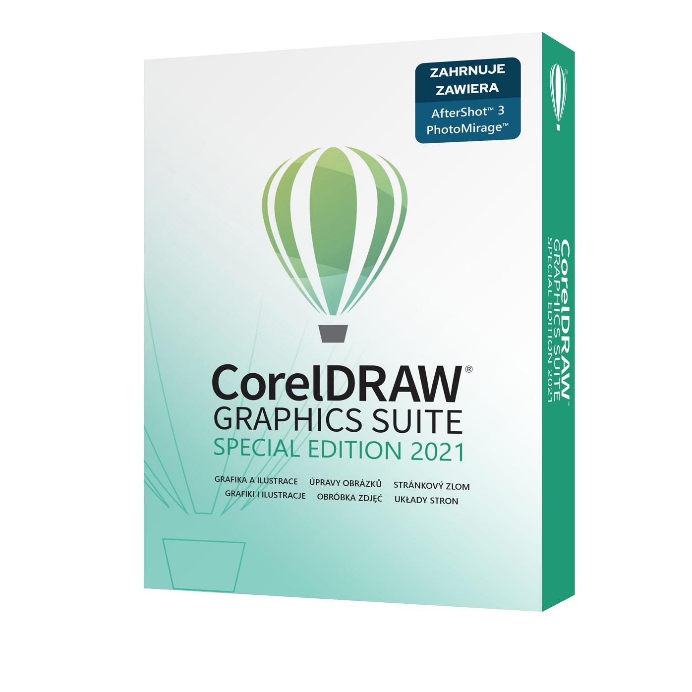 CorelDRAW Graphics Suite Special Edition 2021 CZ/PL BOX