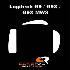 COREPAD Skatez for Logitech G9 / G9X / G9X MW3, kĺzače pre myš