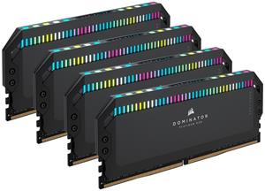 Corsair Dominator Platinum RGB, DDR5-6600, Intel XMP 3.0, CL32 - 64 GB Quad-Kit, čierna