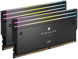 Corsair Dominator Titanium DDR5-6600, CL32, Intel XMP 3.0 - 32 GB Dual-Kit, čierna