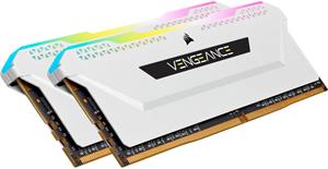 CORSAIR Vengeance RGB PRO SL DDR4 16GB (2x8GB) 3200MHz DIMM CL16 White 1.35V XMP 2.0