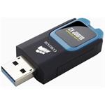 Corsair Voyager Slider X2 USB flash disk, 128GB, USB 3.0, modročierny