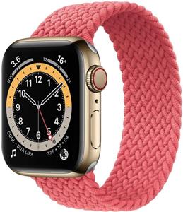 COTEetCI nylonový pletený remienok 125 mm pre Apple Watch 38 / 40 mm ružový