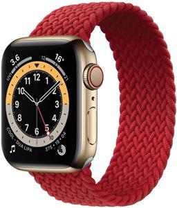 COTEetCI nylonový pletený remienok 134 mm pre Apple Watch 42 / 44 mm červený