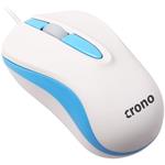 Crono CM642, Optická myš, modro-biela