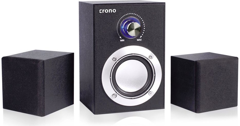 Crono CS-2106C, Reproduktory 2.1, 3,5 mm jack, čierne