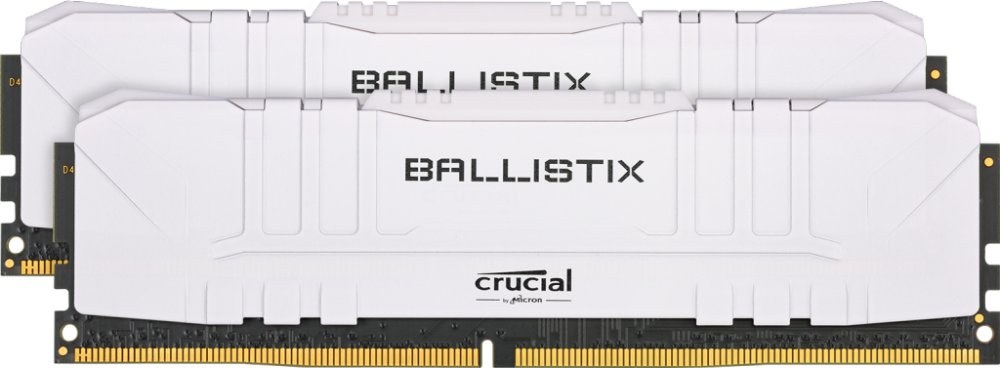 Crucial Ballistix, DDR4, DIMM, 3200 MHz, 16 GB (2x 8 GB kit), CL16, biela