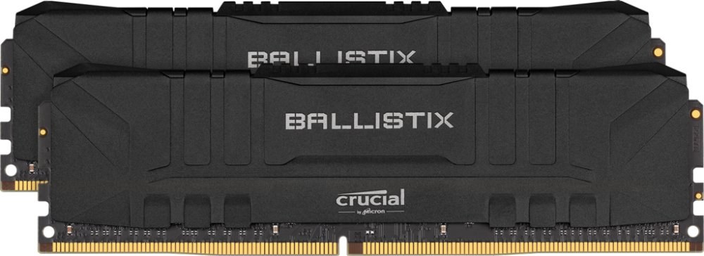 Crucial Ballistix, DDR4, DIMM, 3200 MHz, 16 GB (2x 8 GB kit), CL16, čierna